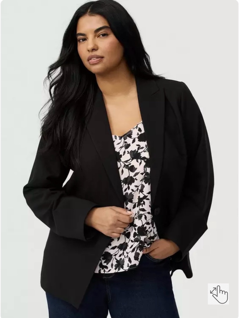 torrid EUC Black Women's Single-Button Blazer